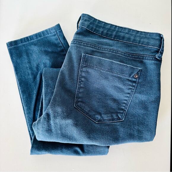 VINTAGE Y2K HERITAGE 1981 Navy Blue Denim Jeans Low Rise Straight Leg Pants 30 - Picture 14 of 14